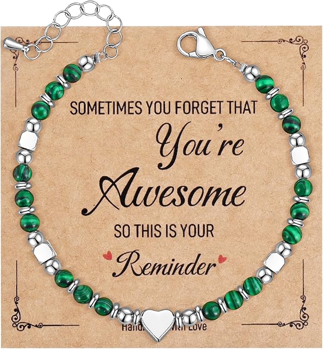 VIBILIA Cross Beaded Bracelets for Women, Inspirational Natural Heart Religious Bracelets for Women, Birthday Christian Gifts for Women on Thanksgiving Christmas Gifts