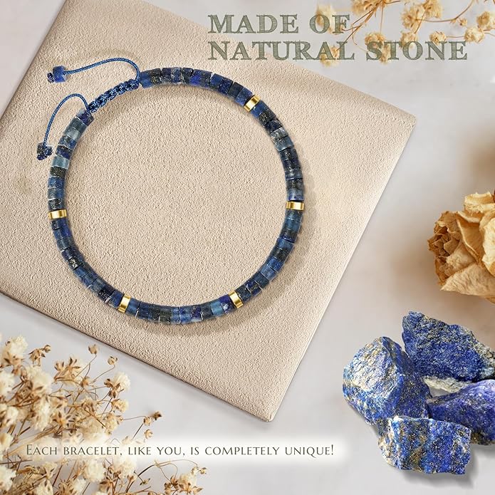 30th 40th 50th 60th 70th 80th Birthday Gifts for Women, Natural Stone Bracelet Birthday Gifts for Mom Daughter Grandma Sister Friends Coworker