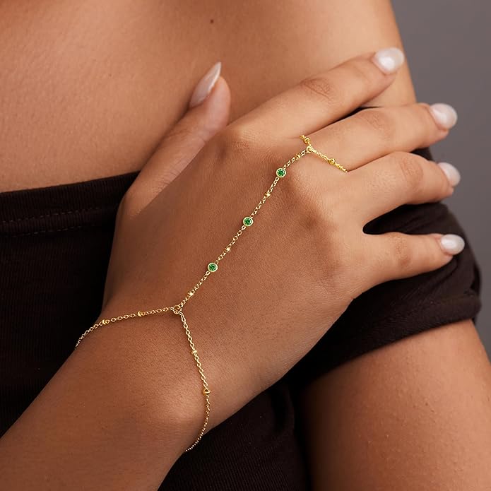 Gold Bracelets for Women Non Tainish,Dainty Bracelets Stack for Women Trendy, Gold Plated Cuff Bracelets Stack With Beaded Cuban Paperclip Snake Rope Bangle Hand Chain Jewelry Gifts for Women