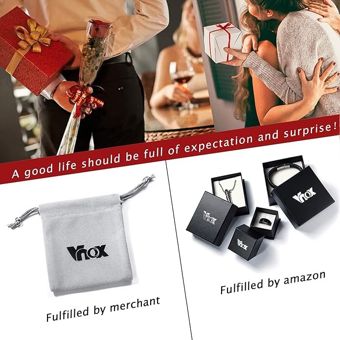 VNOX Masculine Watch Band Stainless Steel Link Bracelet Personalized Jewelry Gift for Men DAD Father Husband Boyfriend