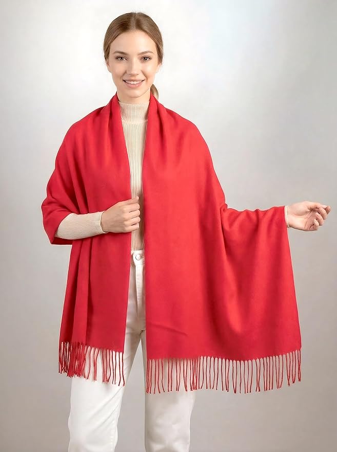 Achillea Warm Cashmere-Feel Winter Scarf – Pashmina Shawl Wrap, Blanket Scarf for Daily Wear, Travel & Cold Weather