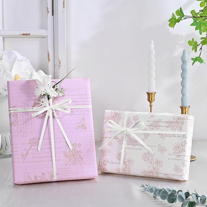 LEEQE Double Face White Satin Ribbon 1/4 inch X 50 Yards Polyester White Ribbon for Gift Wrapping Very Suitable for Weddings Party Hair Bow Invitation Decorations and More