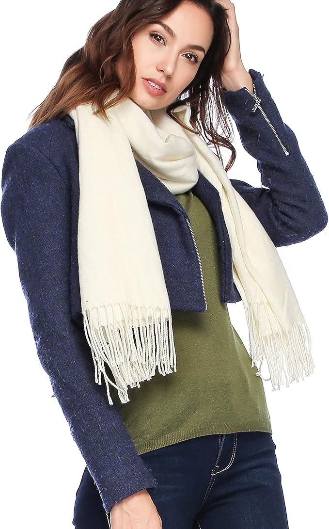 HOYAYO Extra Large Thick Pashmina Shawl Wraps - Wool Soft Winter Warm Scarves Travel Blanket for Women