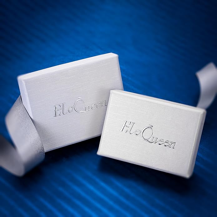 EleQueen Women's Simulated Pearl Wedding Jewelry Set, Cubic Zirconia Marquise Floral Bridal Necklace Earrings Bracelet Sets