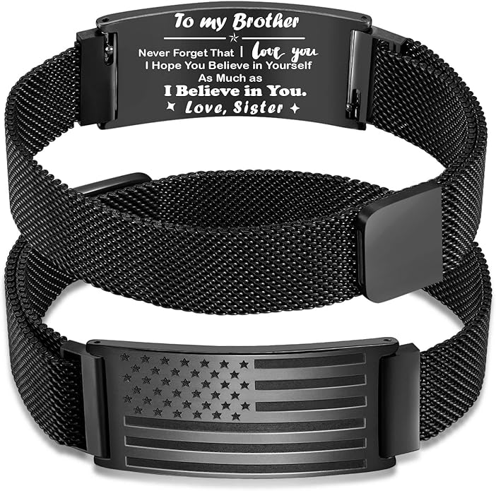 Bracelet for Men/Husband/Uncle/Bonus Dad/New Dad/Papa/Stepdad,American Flag Bracelet Fathers Day Valentines Christmas Jewelry Gifts,Adjustable Size