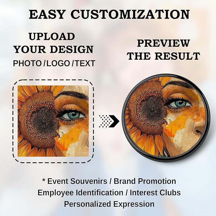 Custom Pins Bulk Personalized Design Your Own Photo Logo Text Pins Material Lapel Pin