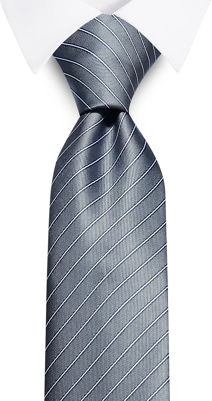 joy alice Ties Set Men Mixed Color Necktie Handkerchief Cufflinks Brooch 3.15 Formal