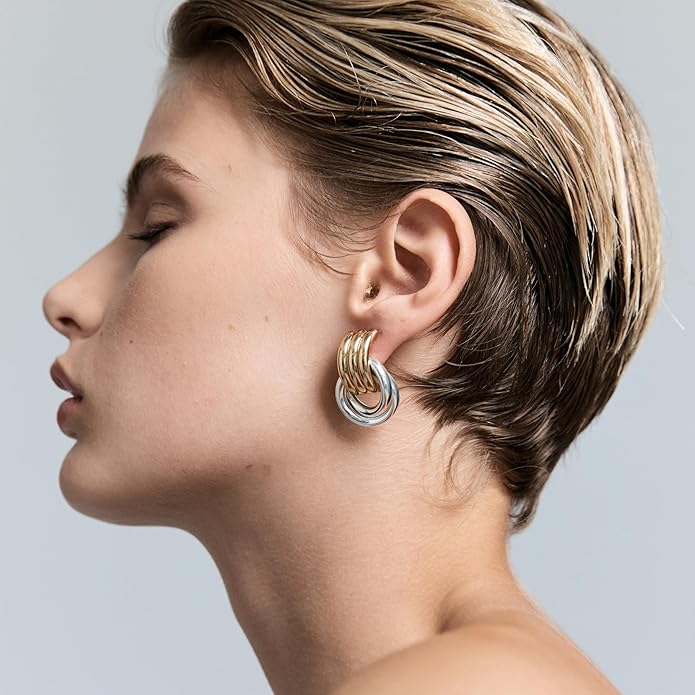 Mini Knot Earrings – Sculptural Twisted Design – Lightweight – By Heaven Mayhem