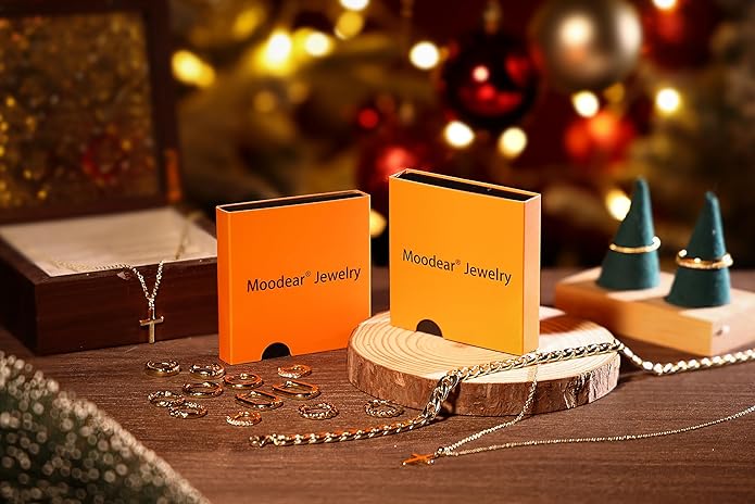 Moodear Christmas Gifts Sotcking Stuffers, Dainty 925 Sterling Silver/14k Gold Plated CZ Cross Bracelet Layered Snake Pearl Chain Knot Bracelets for Women Trendy Religious Christian Jewelry