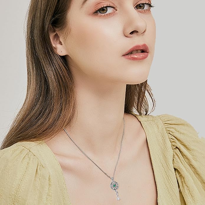 Cross Necklace Women Sterling Silver Mustard Seed/Crescent Moon/Dachshund/Stethoscope Gifts Cross Jewelry for Women