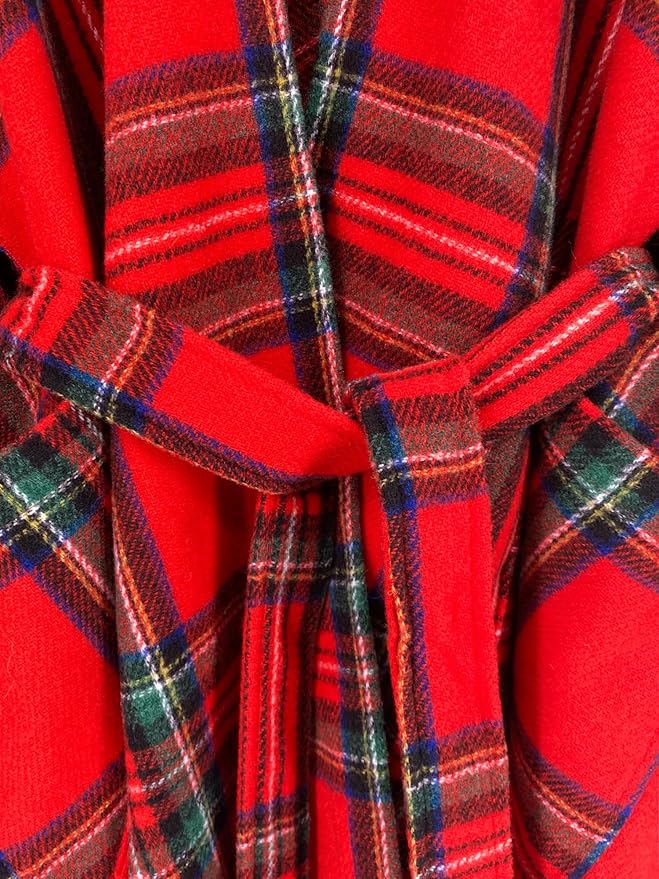 Moss Rose Women's Travel Plaid Shawl Wrap Open Front Poncho Cape for Fall Winter