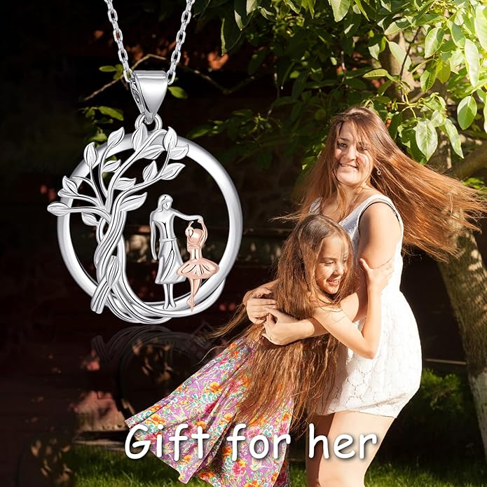 Tree of Life Pendnat Sunflower/Celtic Necklace with Blue Crystal Tree Jewelry Gifts for Women