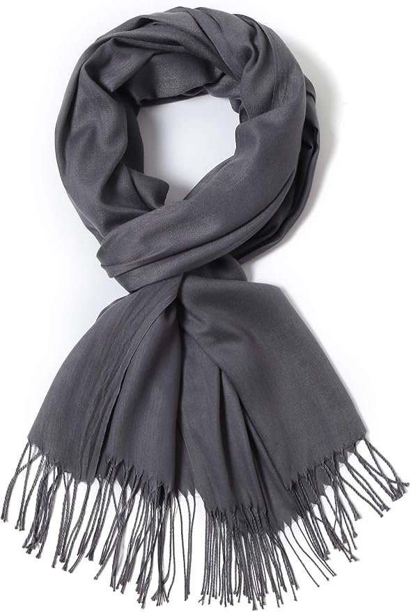 Cindy & Wendy Pashmina Shawls and Wraps Large Scarfs for Women Wedding Party Bridal Long Fashion Solid Shawl Wrap Fringes