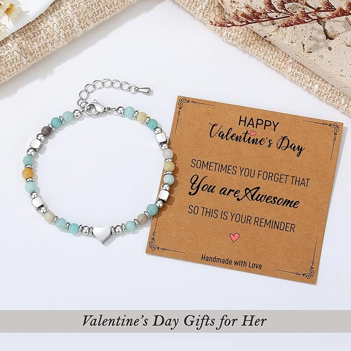 TONY & SANDY Tiny Beaded Bracelets for Women, Sometimes You Forget You're Awesome Gift, Unique Stocking Stuffers for Women, Mom, Daughter, Wife, Coworker, Best Friend, Bestie, Granddaughter