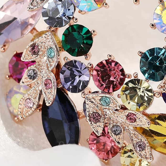 AILONMEI Brooch Pins For Women Fashion, Flower Brooches Jewelry For Women Floral Series Brooches And Pins Designer Lady's Costume