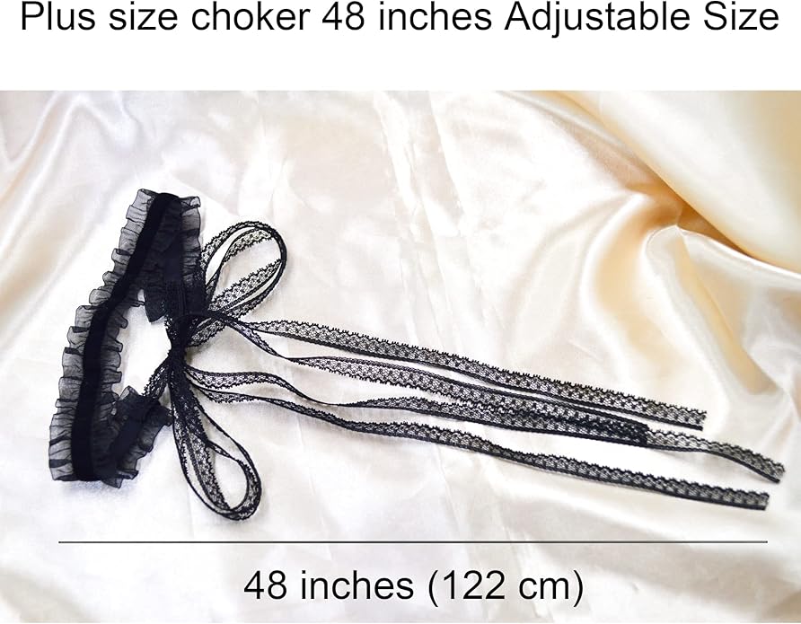 MOMOCAT Lace Choker Necklace for Women Bridal 90s Gothic Tatoo Choker Collar Kawaii Chocker Necklace Flower Ribbon Lolita Accessories