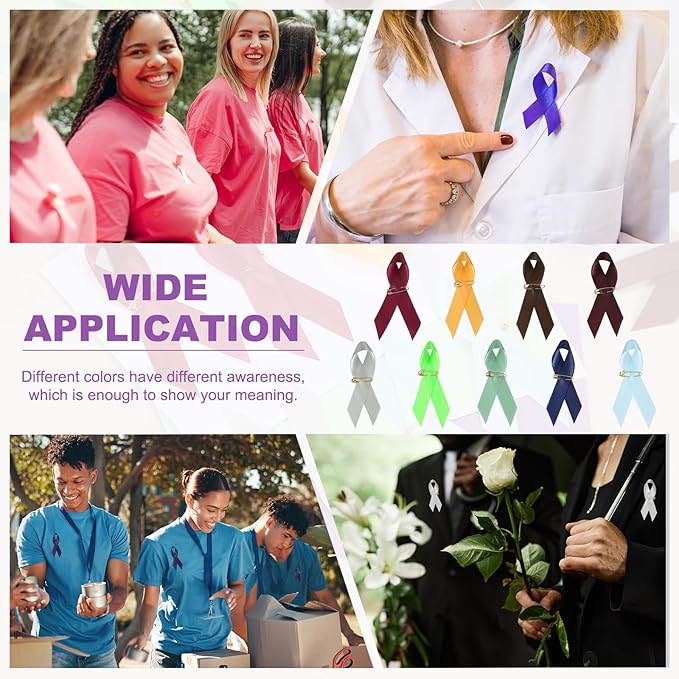 PATIKIL 50 Pcs Polyester Ribbon Satin Pins, Satin Ribbon with Safety Pins for Charity Public Social Event Party Clothing Decoration Anniversary, Burgundy