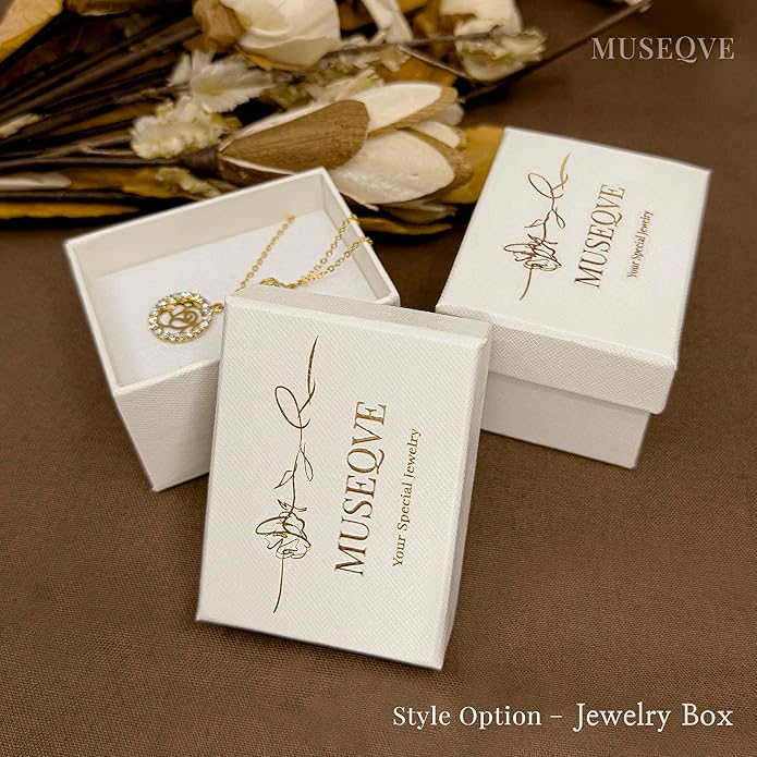 MUSEQVE Four Leaf Clover Necklace for Women Dainty Mother of Pearl White Black Onyx Pink Blue Mint Green Crystal Lucky Clover Pendant 14K Gold Plated Jewelry Gifts [CVRN]