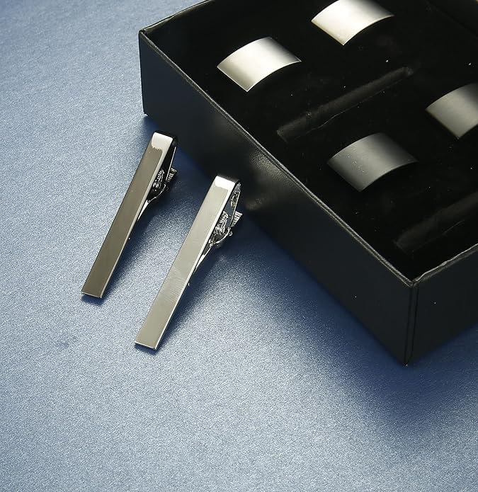 FIBO STEEL Cufflinks for Men Classic Black Cufflink Set Unique Round Square Rectangle Cuff Links for Business Shirt Formal Wedding Tuxedo Groom Suit Accessories Men Present