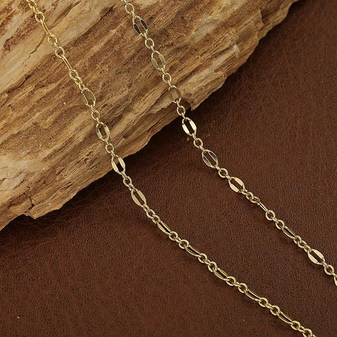 Long Gold Necklace for Women Trendy, Dainty Layered Lariat Necklace 14k Gold Plated Silver Y Shaped Beaded Chain Non Tarnish Drop Necklaces Simple Adjustable Jewelry Gift