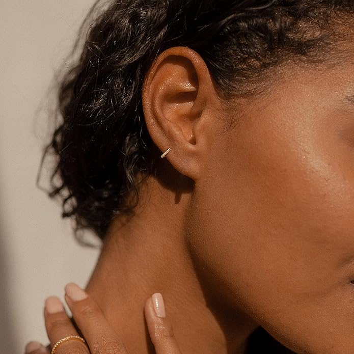 Freekiss 3 Pairs Gold Hoop Earrings Set: Dainty Stud Earrings Trendy Small 14K Gold Plated Hypoallergenic Dangle Cartilage Huggie Hoop Earrings for Women Gold Jewelry for Women Gifts