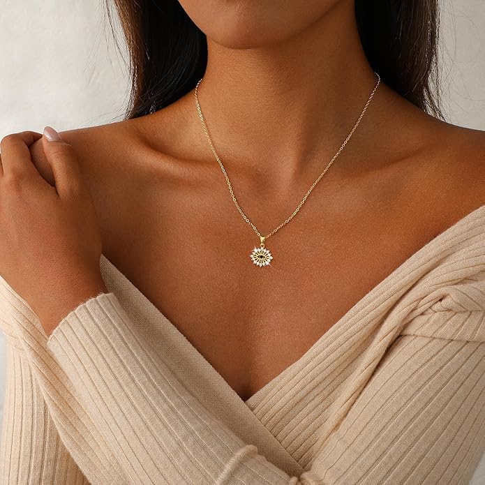 Evil Eye Necklace for Women,Dainty 14K Gold/Sterling Silver Plated Evil Eye Pendant Necklace Tiny Boho CZ Diamond Necklace Cute Trendy Lucky Protection Jewelry Gift for Women