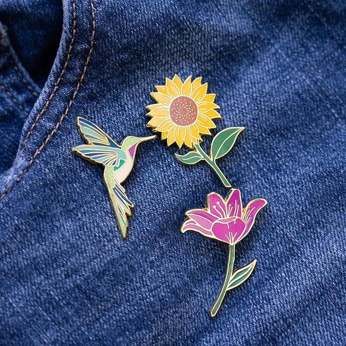 Flower Pins, Plant Mom Gifts for Women, Floral Gifts, Mother's Day, Best Friend, Nurse Gift, Teacher Gifts, SPring Gifts