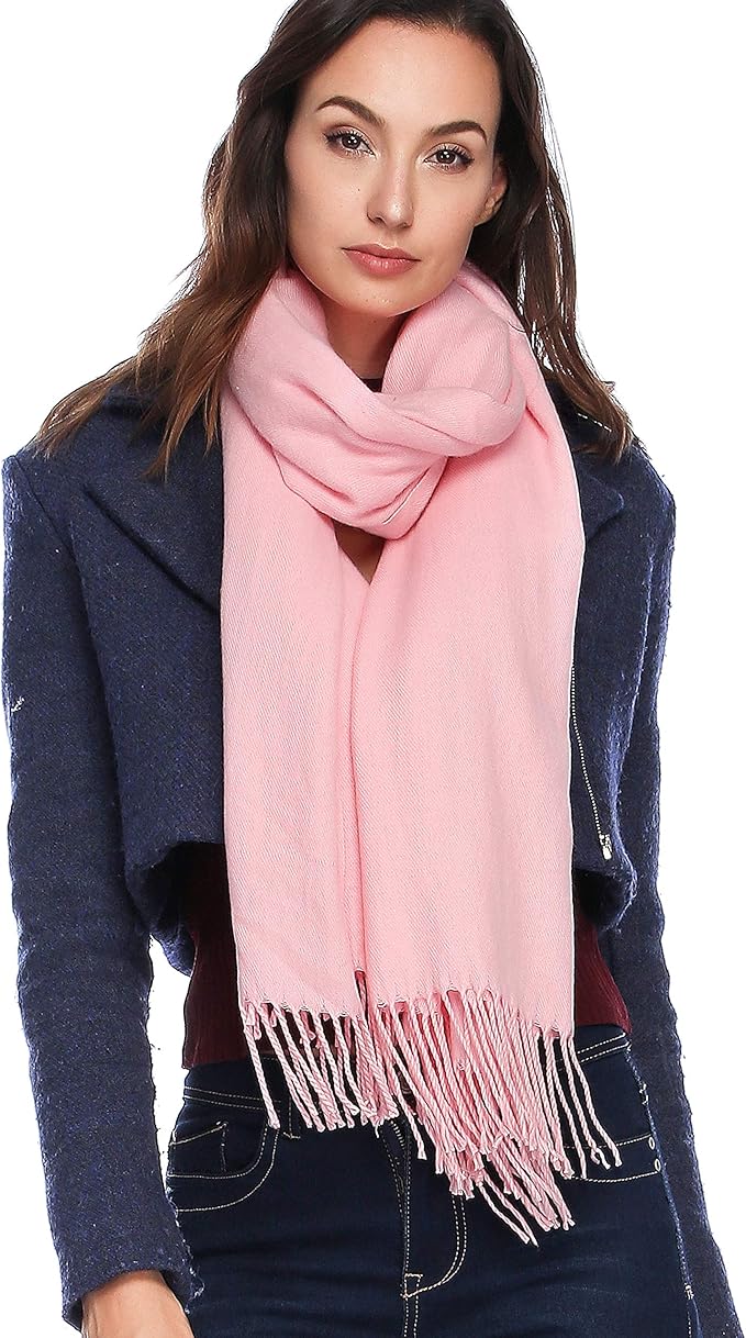 HOYAYO Extra Large Thick Pashmina Shawl Wraps - Wool Soft Winter Warm Scarves Travel Blanket for Women