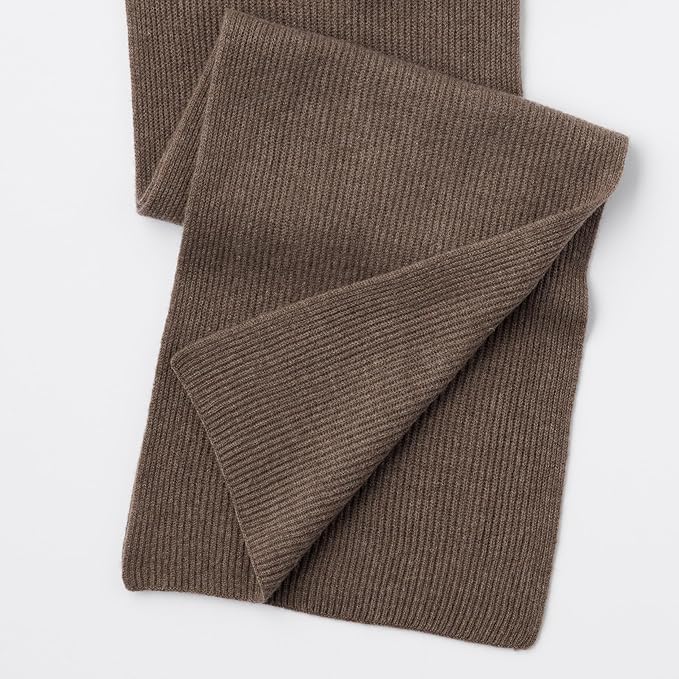 Fishers Finery Women's 100% Cashmere Ribbed Knit Winter Scarf | Black Label Box