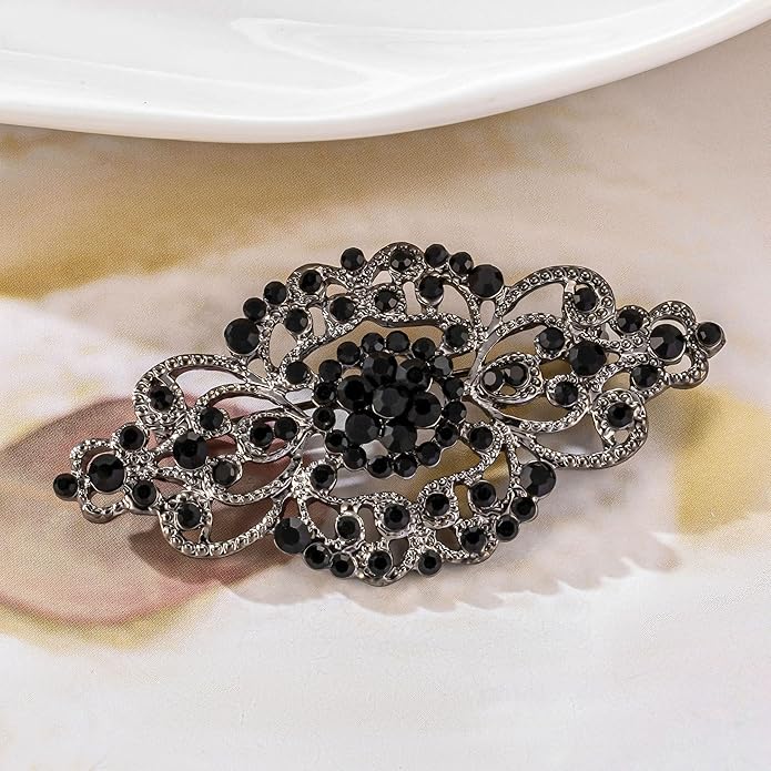 HAISWET Vintage Wedding Bridal Crystal Art Deco Rhinestone Brooch Pin