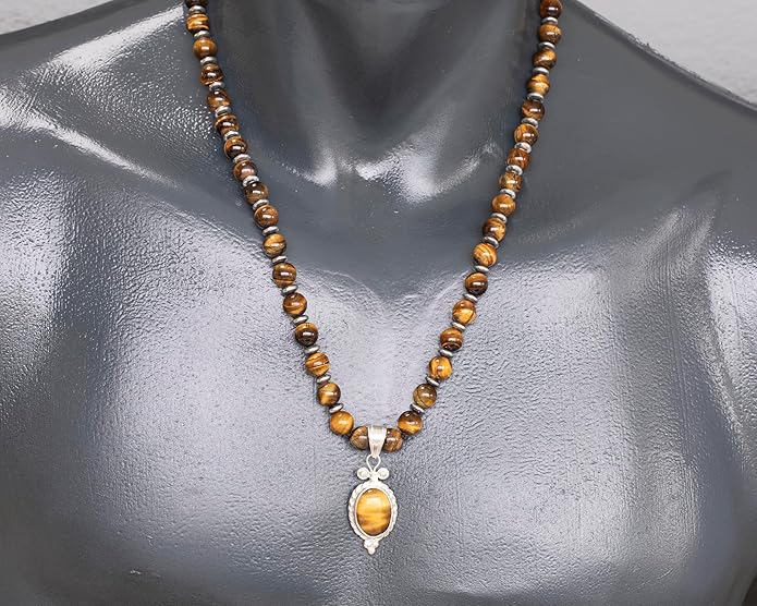 Natural Carnelian Agate Silver Pendant, Genuine Black Onyx Beaded Necklace, Gemstone Strong Necklace, 18x13 Cabachon, Fashion Dainty Jewelry, Healing Crystal Chakra Necklace, Minimalist Necklace