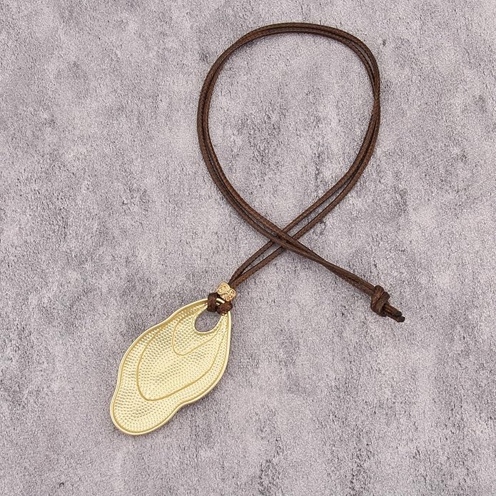 Boho Necklaces for Women Chunky Circle Necklace Layered Boho Circle Leather Choker Necklace Long Vintage Necklaces Bohemian Jewlery Gifts