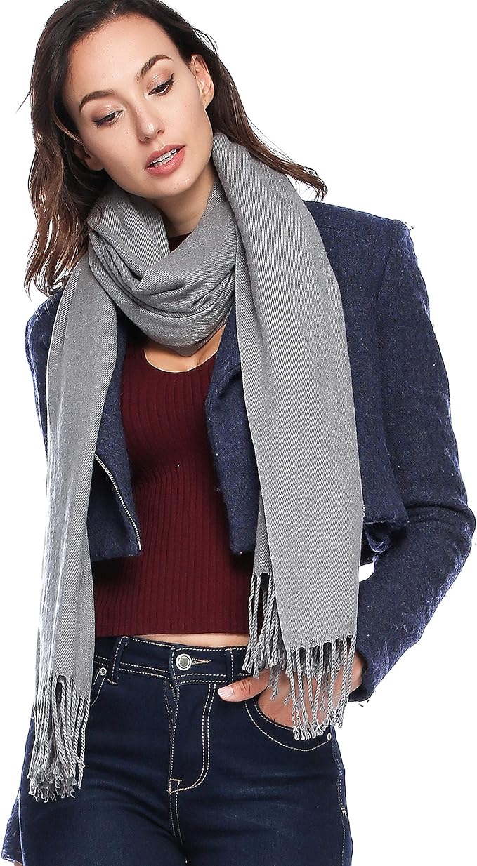 HOYAYO Extra Large Thick Pashmina Shawl Wraps - Wool Soft Winter Warm Scarves Travel Blanket for Women