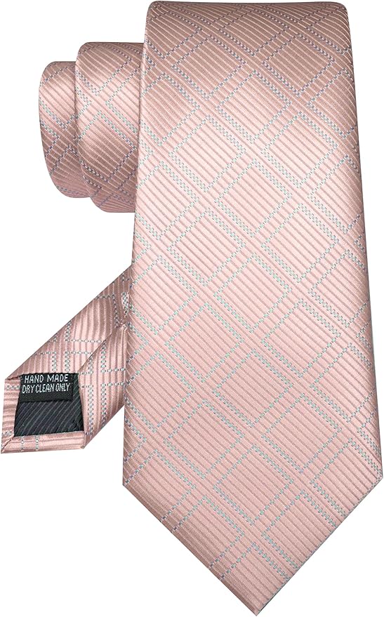JEMYGINS Mens Tie and Lapel Pin Necktie Pocket Square Cufflinks and Tie Clip Sets for Business Casual 5PCS