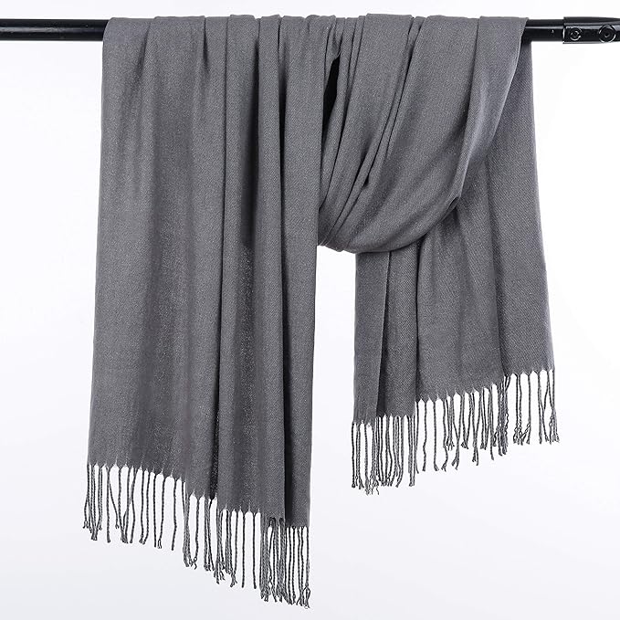 HOYAYO Extra Large Thick Pashmina Shawl Wraps - Wool Soft Winter Warm Scarves Travel Blanket for Women