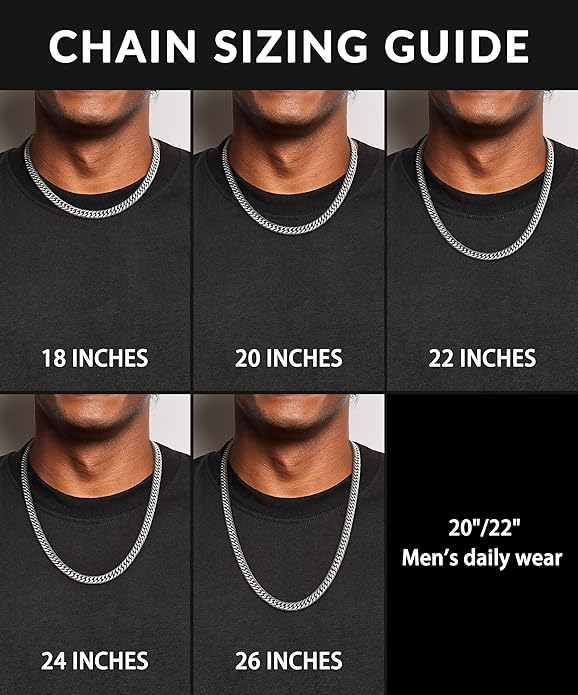 Joymoly 5MM/7MM/9MM Cuban Link Chain for Men Boys with Push-Lock Clasp, Thick 18K Gold Plated Stainless Steel Chains for Men, Cool Mens Necklace Chain 18/20/22/24/26 Inch