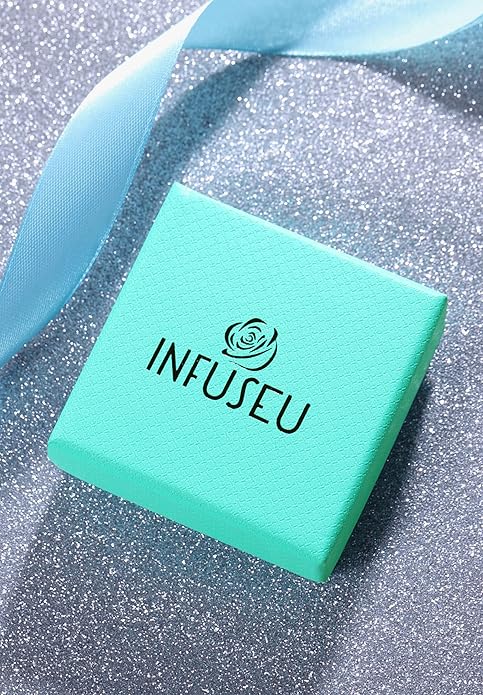 INFUSEU Unique Initial Necklaces for Women Girls Small Heart Letter Jewelry, Meaningful Personalized Gifts