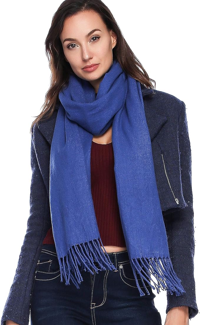 HOYAYO Extra Large Thick Pashmina Shawl Wraps - Wool Soft Winter Warm Scarves Travel Blanket for Women