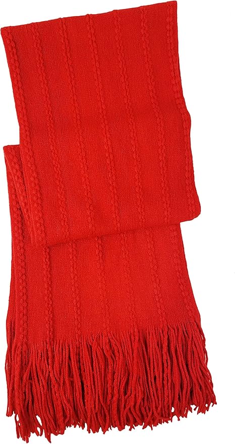 BRUCERIVER Women's Ultra Soft Knit Scarf & Glove Set Touchscreen Function Cable Design