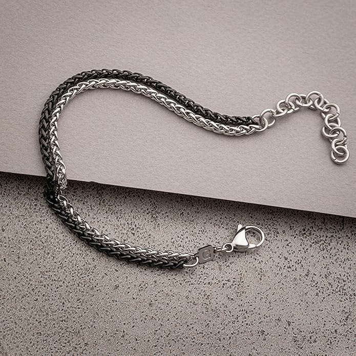 Galis Mens Bracelet Dvir - Stainless Steel for Men, Non Tarnish Rope Chain Bracelets, Stylish Birthday, Gift for Men, Dad, Husband, Boyfriend