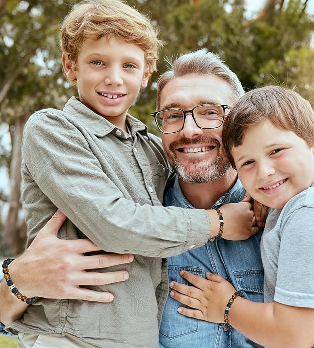 TONY & SANDY Cross Bracelet Men Cool Valentines Day Gifts for Him Teen Boys Son Grandson Nephew, Birthday Easter Christmas Gifts for Teen Boys Adults Men