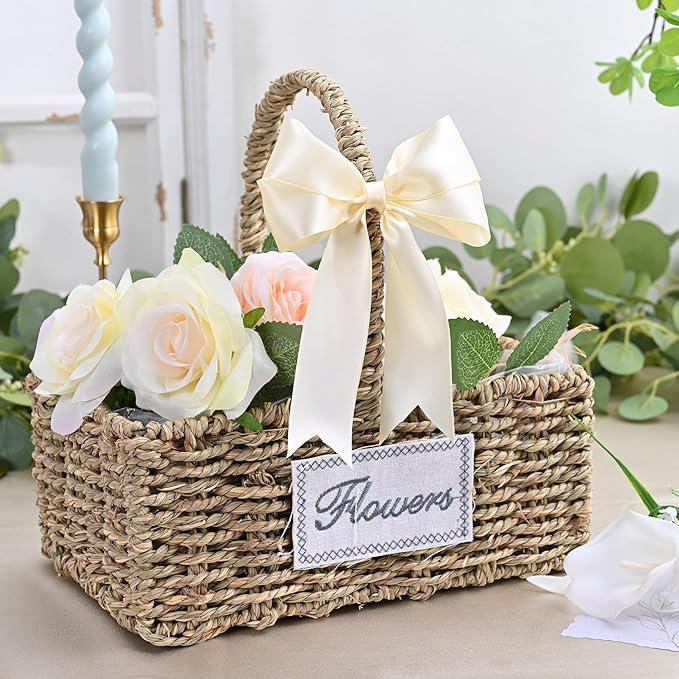 LEEQE Double Face Cream Satin Ribbon 1-1/2 inch X 50 Yards Polyester Cream Ribbon for Gift Wrapping Very Suitable for Weddings Party Hair Bow Invitation Decorations and More