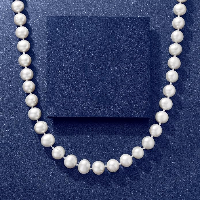 Ross-Simons 7-8mm Cultured Pearl Necklace With Sterling Silver