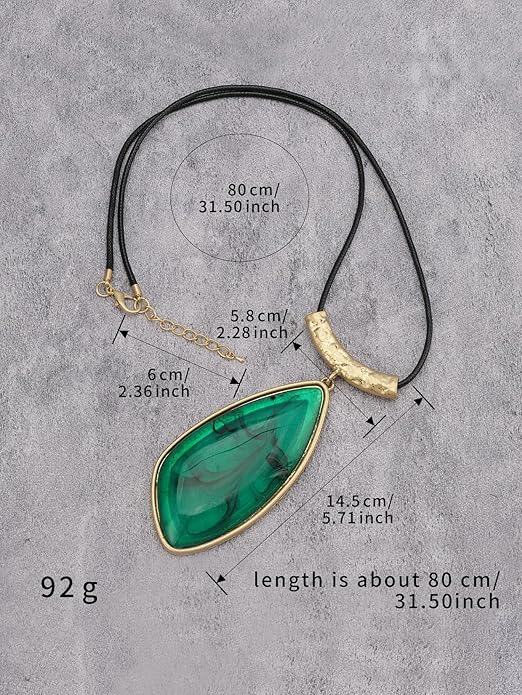 Boho Necklaces for Women Chunky Circle Necklace Layered Boho Circle Leather Choker Necklace Long Vintage Necklaces Bohemian Jewlery Gifts