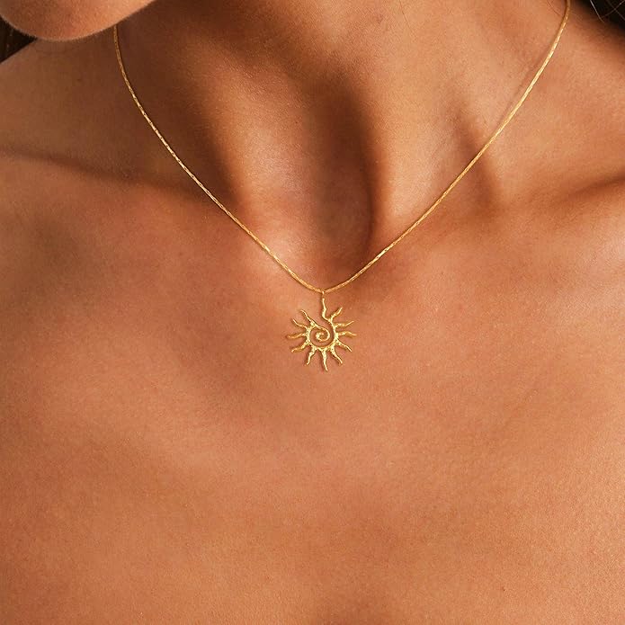 Lariat Necklaces for Women - Dainty Long Necklace Trendy 14K Gold Plated Hypoallergenic Layered Long Y-Shape Sunburst CZ T-Bar Pendant Drop Chain Necklace Set for Women Non Tarinsh Jewelry Gift