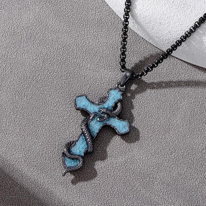 YEESIA Cross Necklace for Men Women 925 Sterling Silver Christian Pendant Religious Jewelry Gift for Men Women.