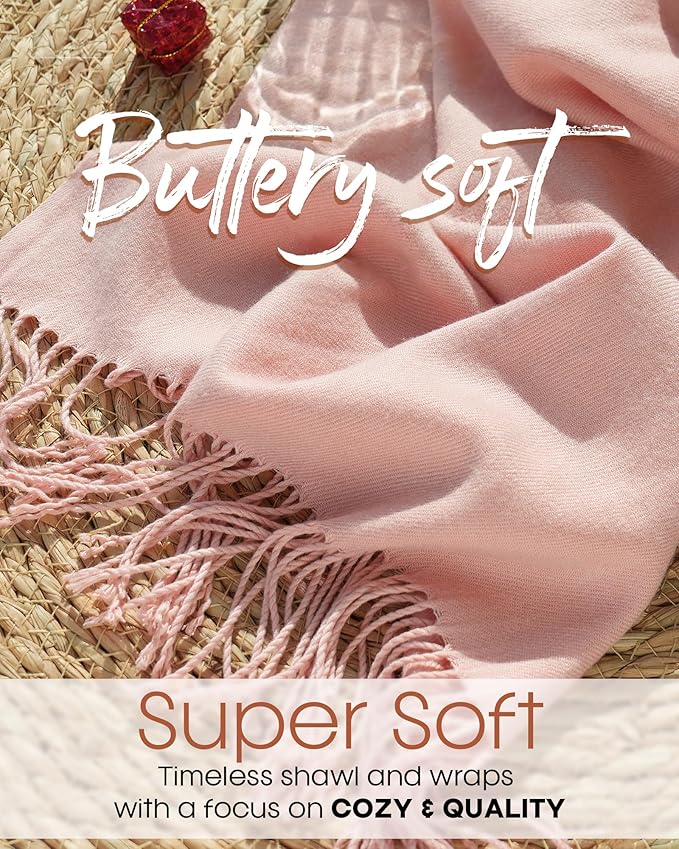 FURTALK Winter Scarf for Women Pashmina Shawl Wraps Soft Warm Fashion Blanket Scarves Gifts