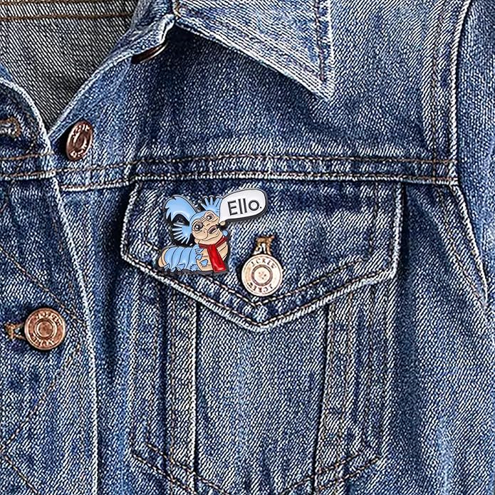 DAYANEY Enamel Pins for Backpacks, Happy Birthday Pin for Girls Boys Women men, Ello Worm Anime Pins, Its My Birthday Pin Brooch Button, Live Laugh Toaster Bath Vintage Badge for Women