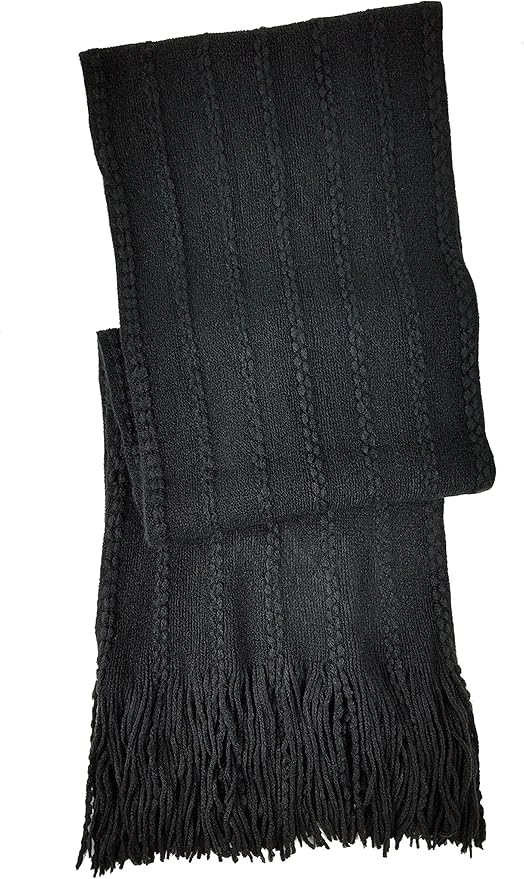 BRUCERIVER Women's Ultra Soft Knit Scarf & Glove Set Touchscreen Function Cable Design