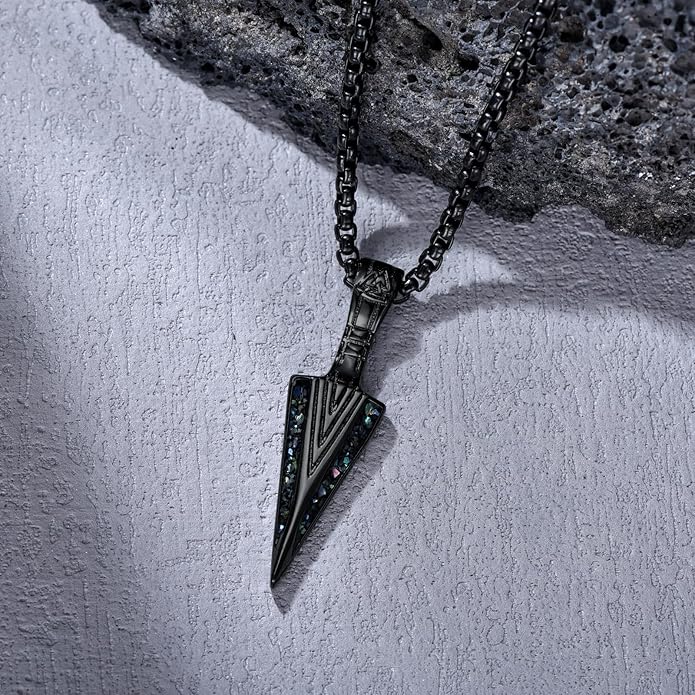 KoyeKei Viking Necklace for Men 925 Sterling Silver Viking Norse Pagan Jewelry Gifts for Women